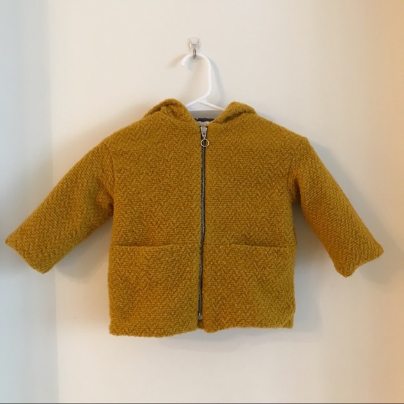 baby girl mustard coat